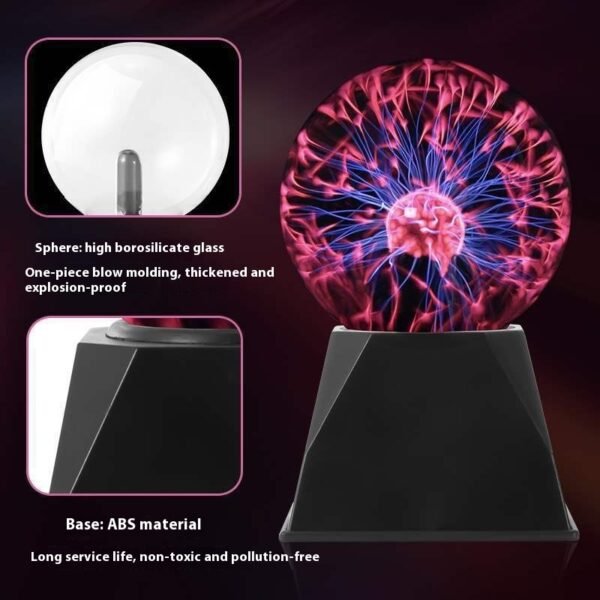 USB Voice Control Electrostatic Ball Plasma Magic Small Night Lamp - Image 4