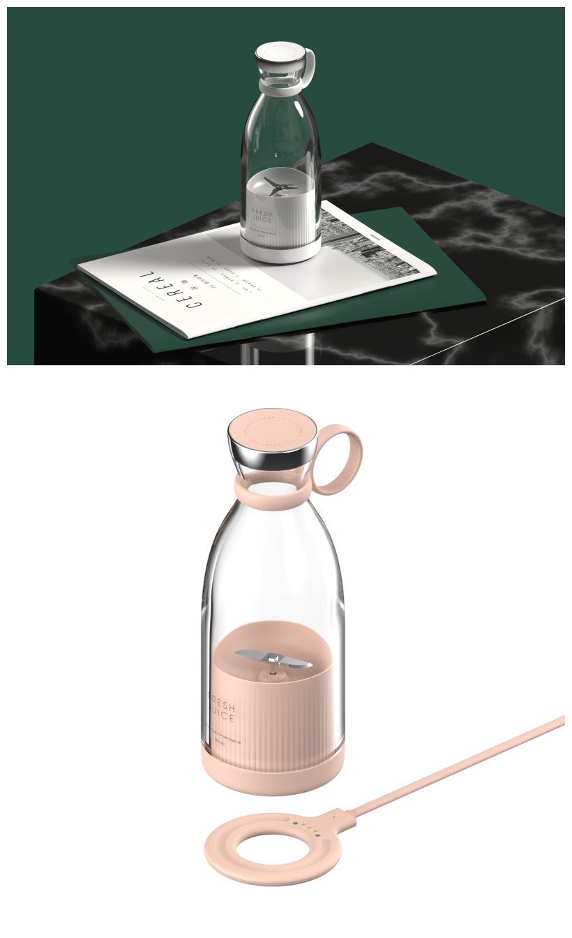 350ML Electric Juicer Blender Mixer USB Rechargeable Machine Household Portable Blender Maker Cup Kitchen Tool Kit - Image 9